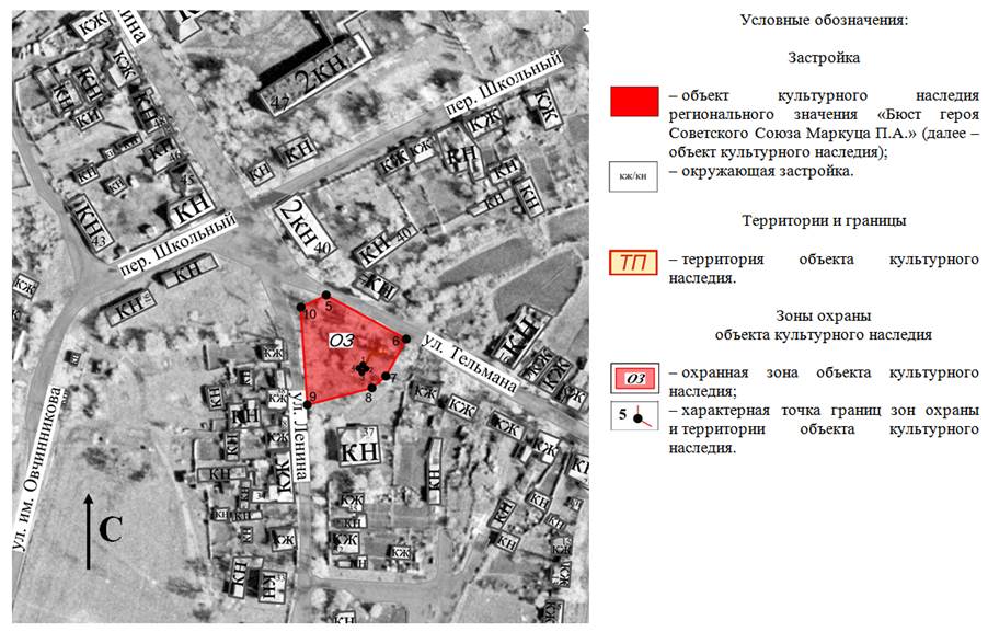 Постановление Правительства Ростовской области от 07.12.2020 N 269 "Об установлении зон охраны объекта культурного наследия регионального значения "Бюст героя Советского Союза Маркуца П.А." и утверждении требований к градостроительным регламентам в границах территорий данных зон"