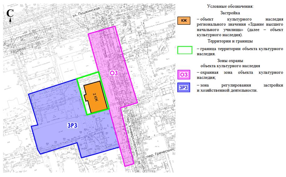 Постановление Правительства Ростовской области от 23.09.2022 N 782 "Об установлении зон охраны объекта культурного наследия регионального значения "Здание высшего начального училища" и утверждении требований к градостроительным регламентам в границах территорий данных зон"