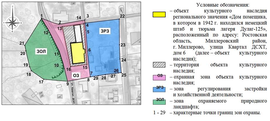 Постановление Правительства Ростовской области от 26.11.2025 N 152 "Об установлении зон охраны объекта культурного наследия регионального значения "Дом помещика, в котором в 1942 г. находился немецкий штаб и тюрьма лагеря Дулаг-125" и утверждении требований к градостроительным регламентам в границах территорий данных зон"